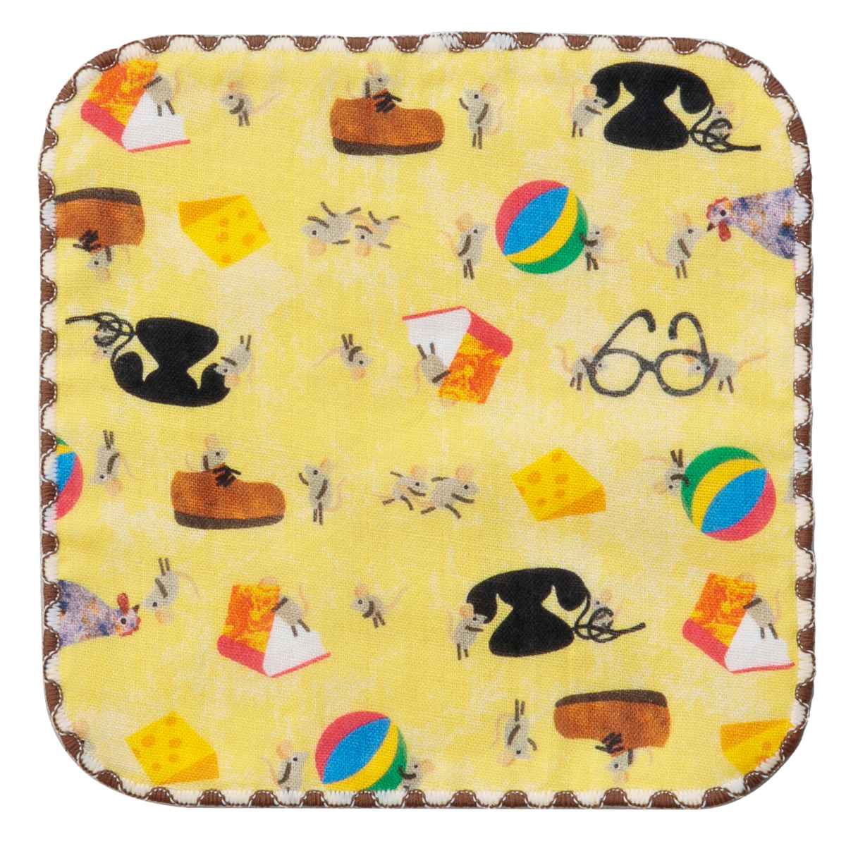 ミニタオル ガーゼハンカチ レオレオニ 15×15cm （ ハンドタオル