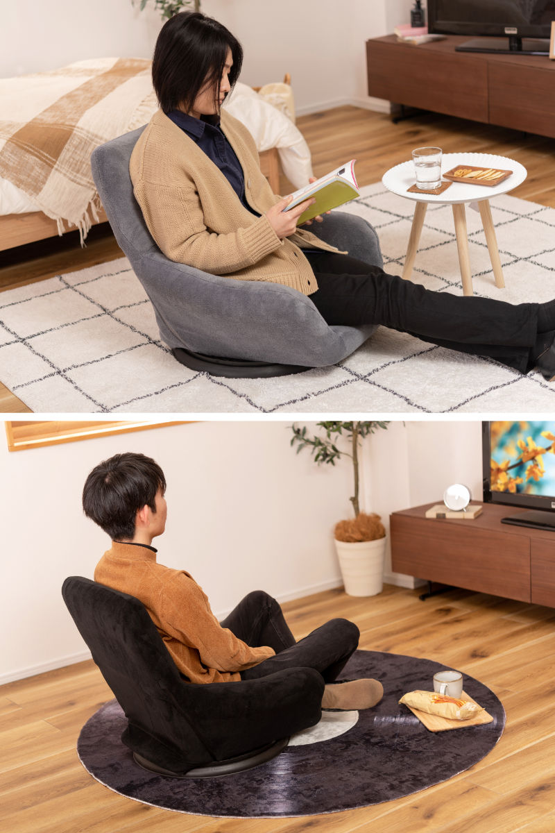 東谷 座椅子 回転 肘掛け 折りたたみ （ 座いす 座イス 椅子 チェア