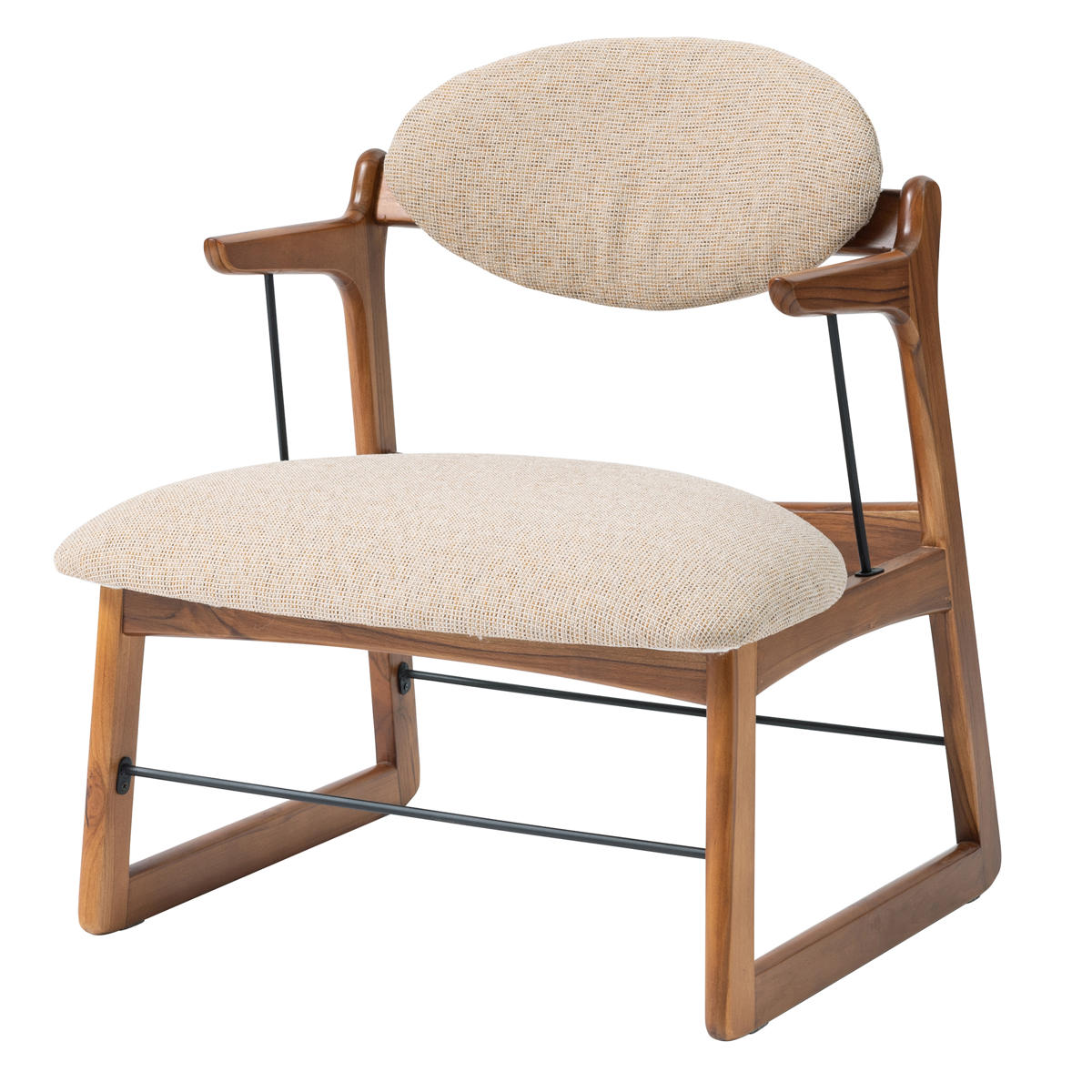 東谷 フロアチェア 座面高34cm 木製 ファブリック （ リビングチェア