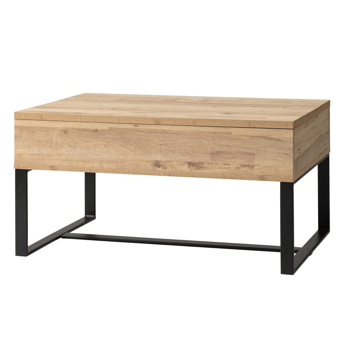 木目調センターテーブル幅90cm 東谷 センターテーブル 幅90cm 2WAY 高さ調節 木目調 （ 昇降式 ロー