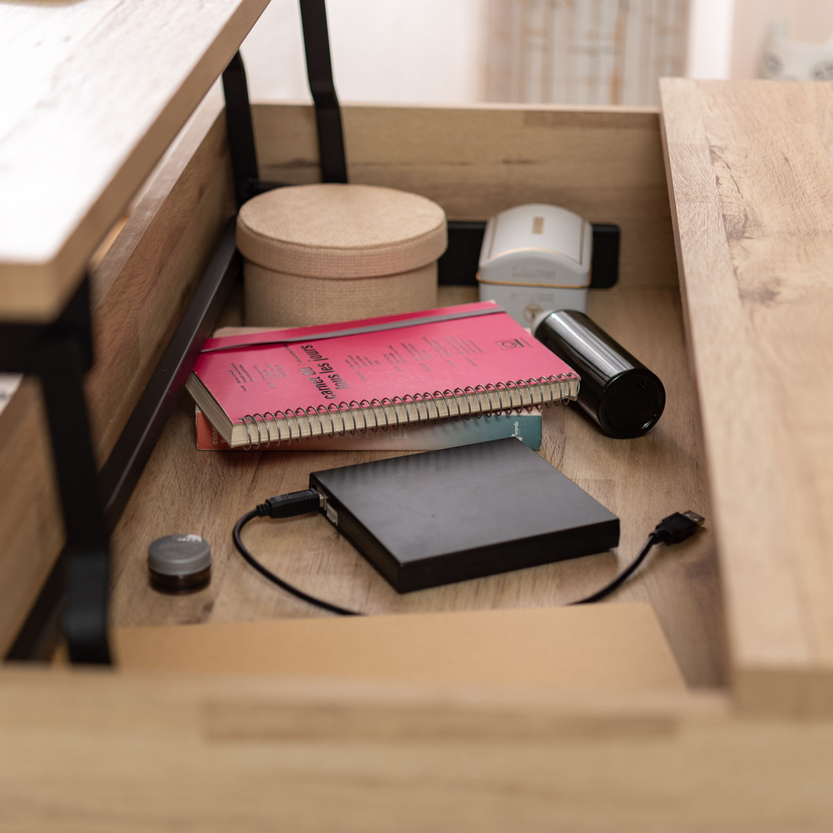 東谷 センターテーブル 幅90cm 2WAY 高さ調節 木目調 （ 昇降式 ロー