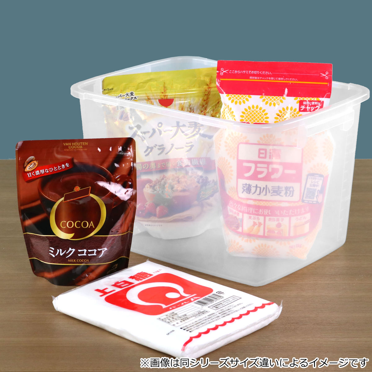 保存容器 4.3L SLジャンボケース 抗菌 （ 密閉 4面ロック