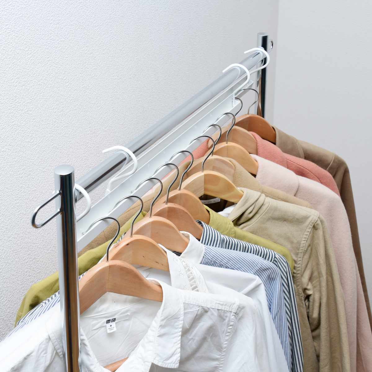 ハンガーラック ナナメ掛け用ハンガー 2個入り （ ハンガー 衣類収納