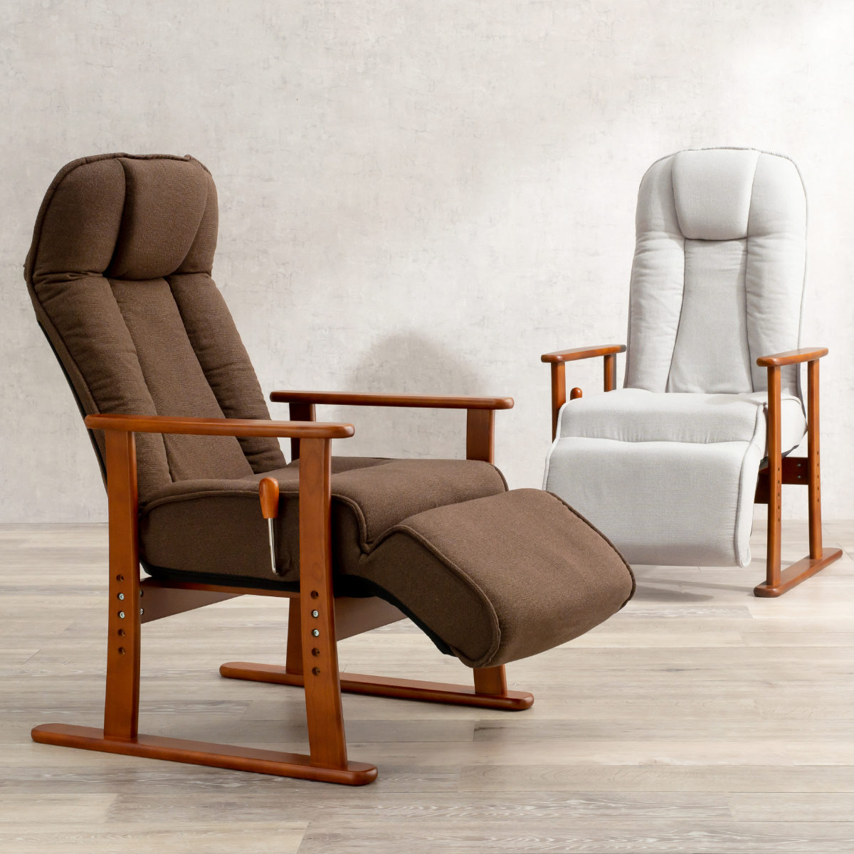 HAGiHARA（萩原） 高座椅子 リクライニング ヘッドギア フットレスト