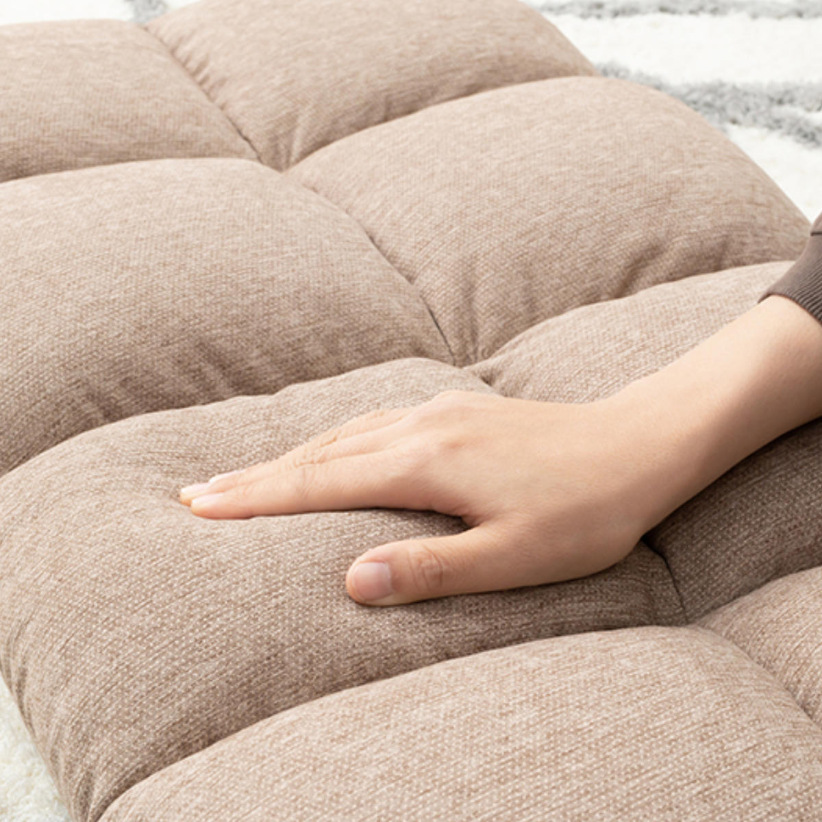 HAGiHARA（萩原） 座椅子 幅43cm リクライニング 14段階 （ コンパクト