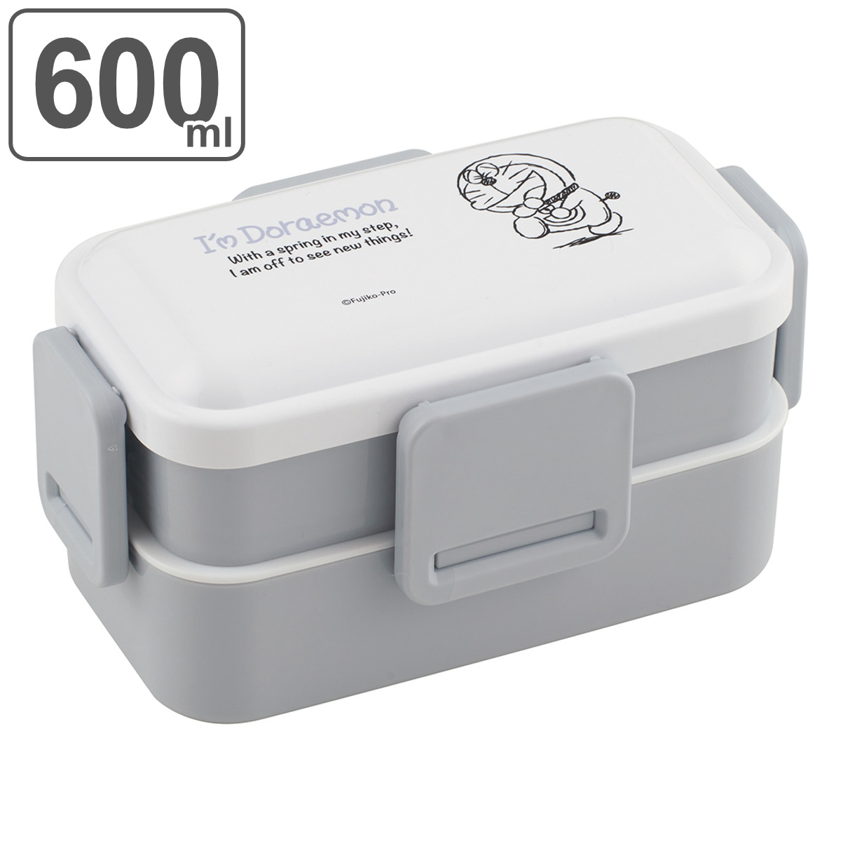 スケーター 弁当箱 2段 600ml 抗菌 ふわっと ドラえもん （ お弁当箱