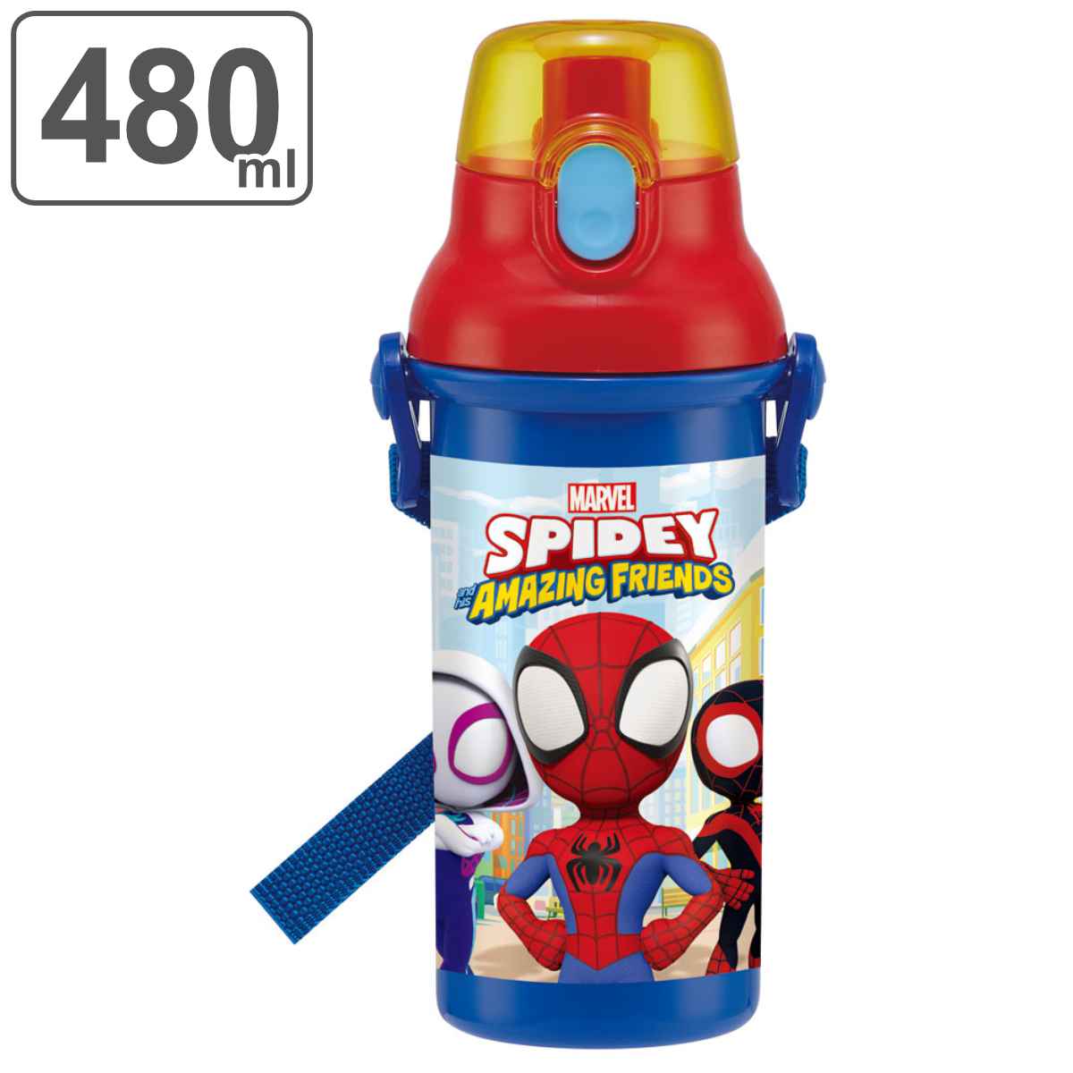 スケーター 水筒 キッズ 480ml 抗菌 直飲み プラスチック