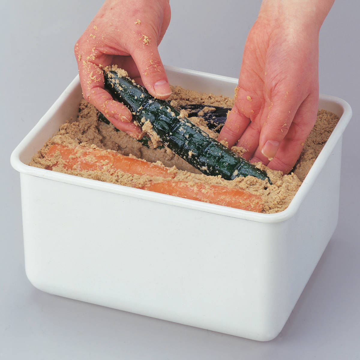 高木金属工業 保存容器 4L ホーローストックポット 角型 M （ ホーロー