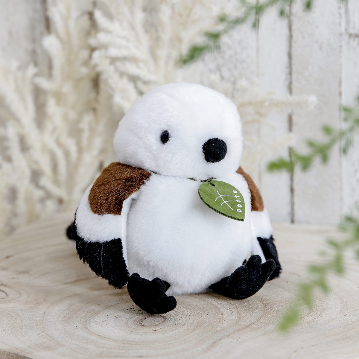 ぬいぐるみ potte シマエナガ （ ヌイグルミ しまえなが 小鳥 動物 雑貨 インテリア アニマル グッズ ベビー 赤ちゃん プレゼント ギフト かわいい ）
