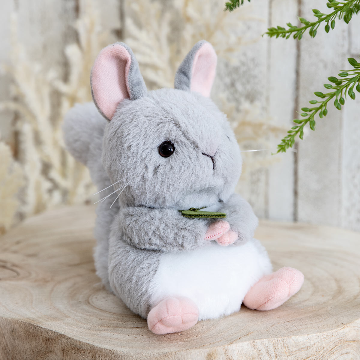 ぬいぐるみ potte チンチラ （ ヌイグルミ 動物 小動物 雑貨 インテリア アニマル グッズ ベビー 赤ちゃん プレゼント ギフト かわいい ）