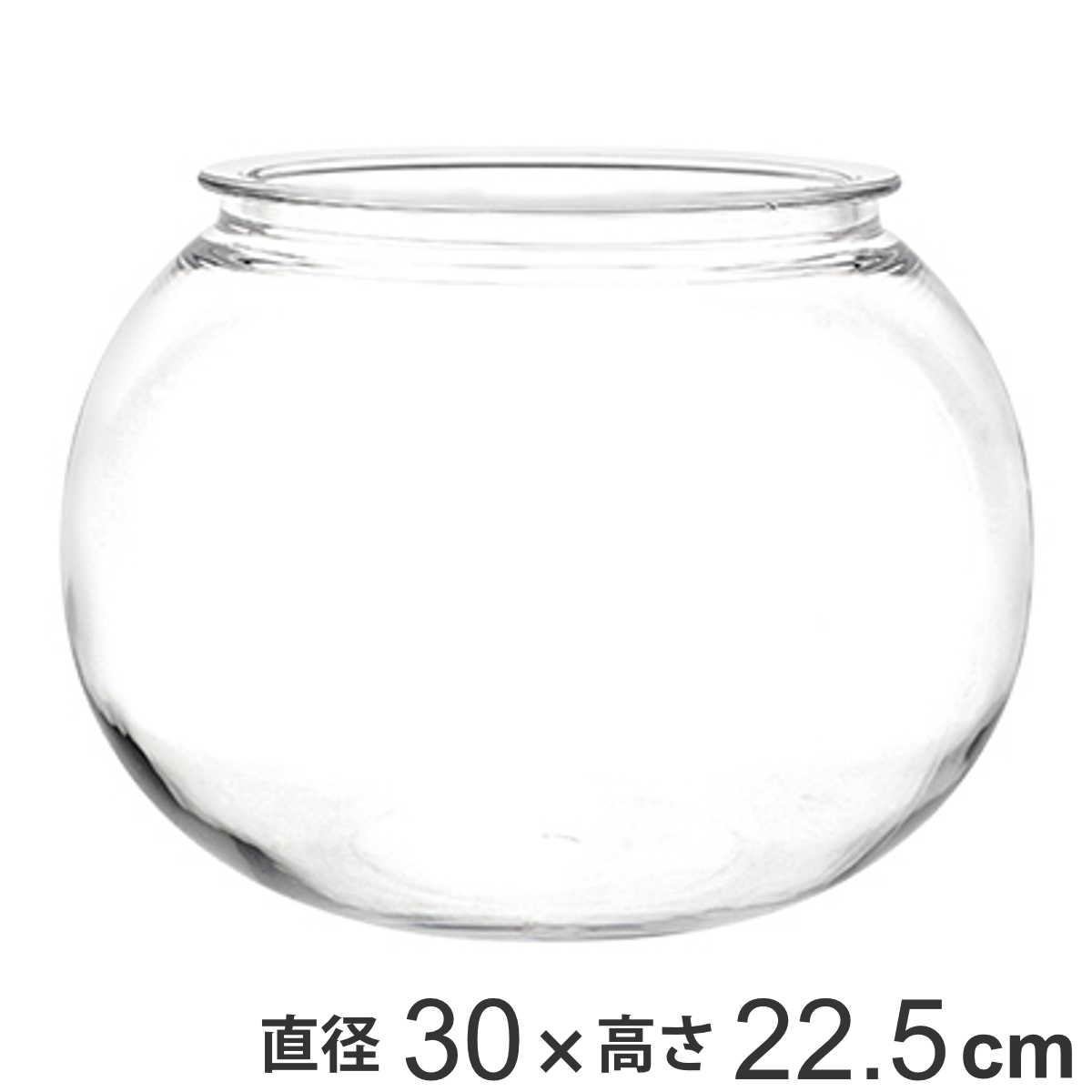 花瓶 割れないガラス PV球形 直径30×高さ22.5cm