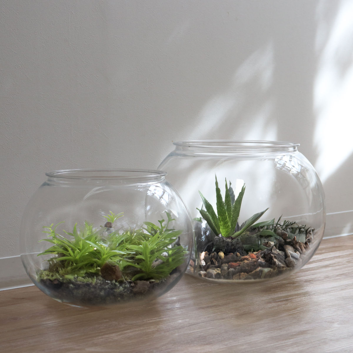 花瓶 割れないガラス PV球形 直径34.5×高さ26.5cm （ 花びん 花器