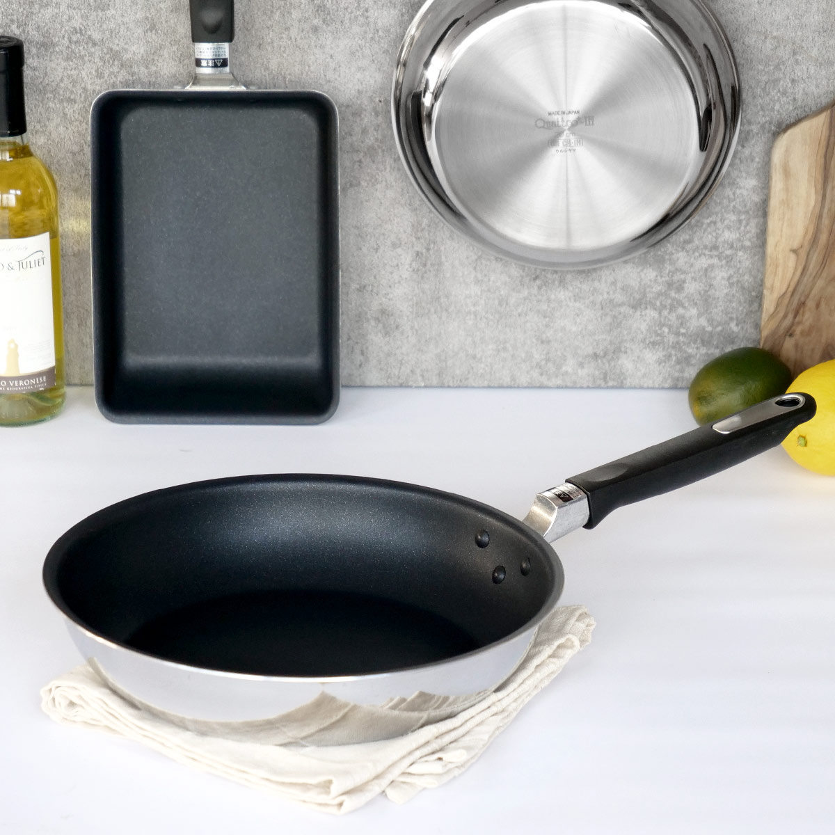 ウルシヤマ金属工業 フライパン 26cm IH対応 クワトロプラス 日本製