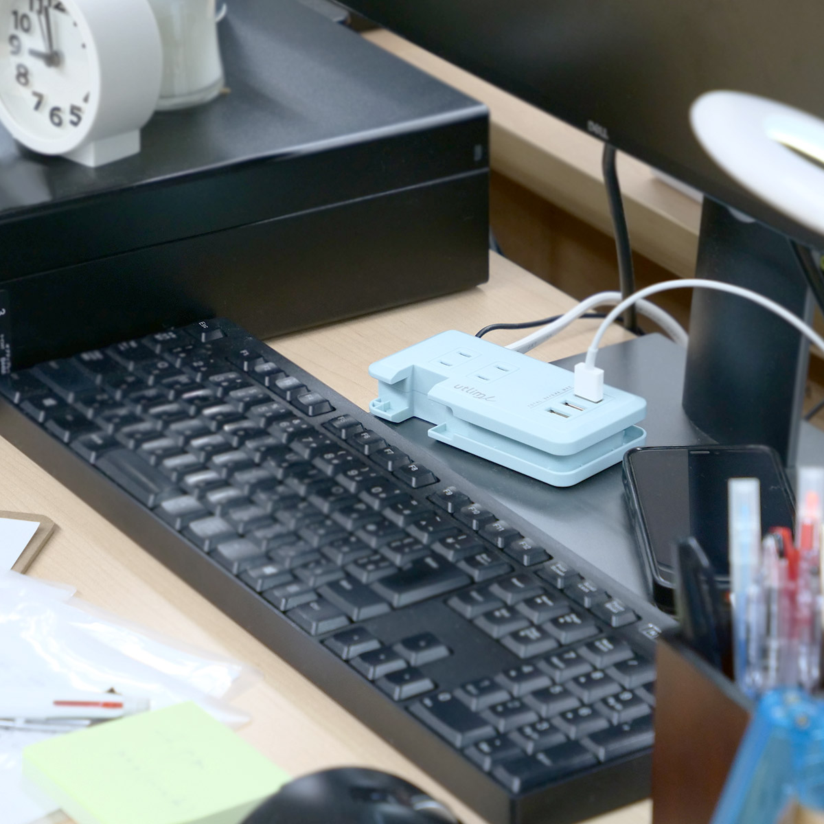 ポータブルコンセント USBポート付 ユートリムエル （ ACアダプター USBアダプター 電源タップ USB充電器 延長コード PSEマーク認証済 ） | SONiC | 07