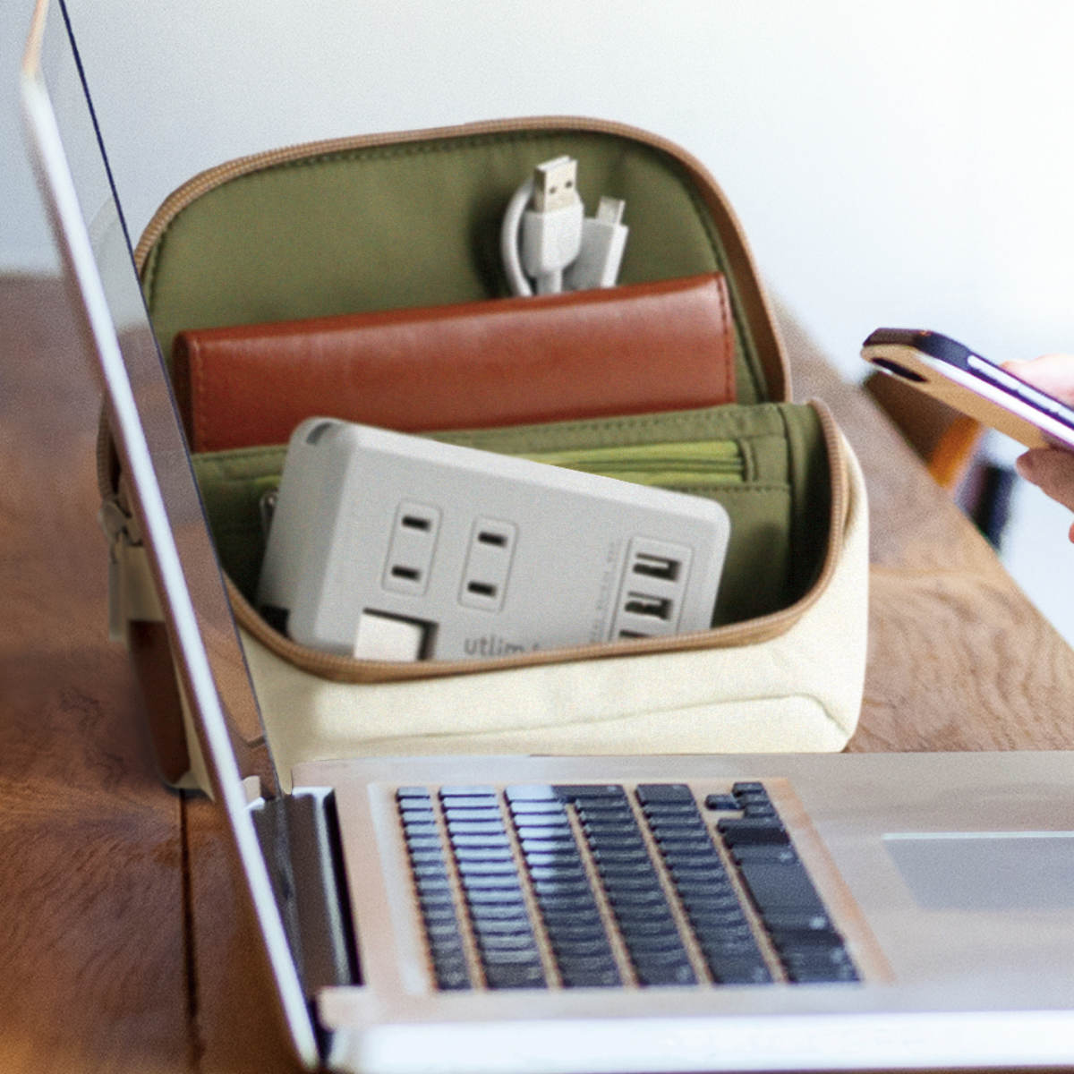 ポータブルコンセント USBポート付 ユートリムエル （ ACアダプター USBアダプター 電源タップ USB充電器 延長コード PSEマーク認証済 ） | SONiC | 10