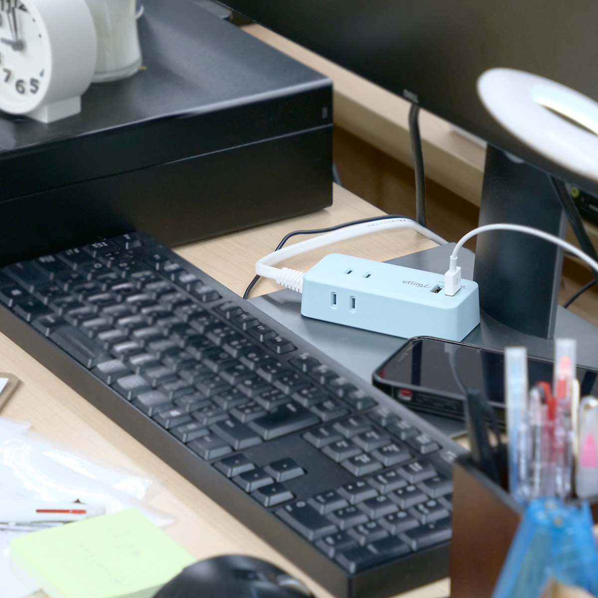 3口コンセント 1.5m USBポート付 ユー...の詳細画像5