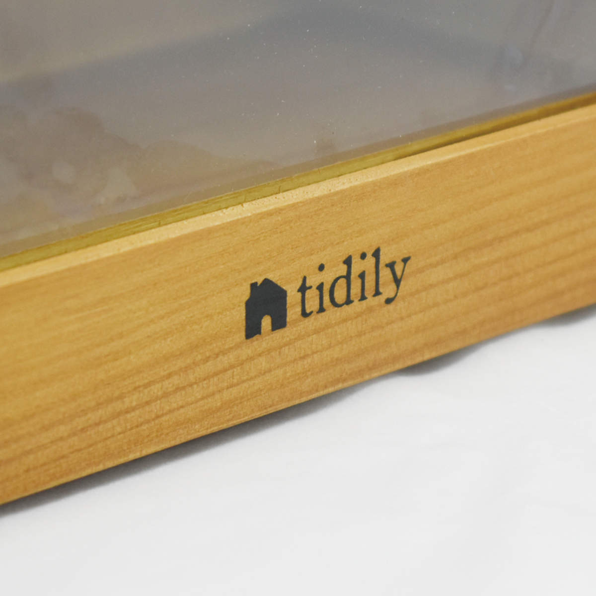 現代百貨 ミニキャビネット 木製 2段 ガラス扉付き tidily 現代百貨 ミニキャビネット 木製 2段 ガラス扉付き tidily