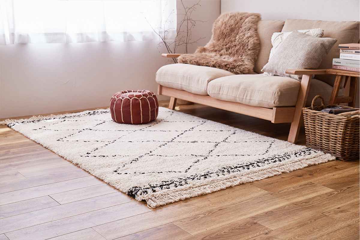 HAGiHARA（萩原） ラグ ベルギー製 ウィルトンラグ BOHO ベニワレン