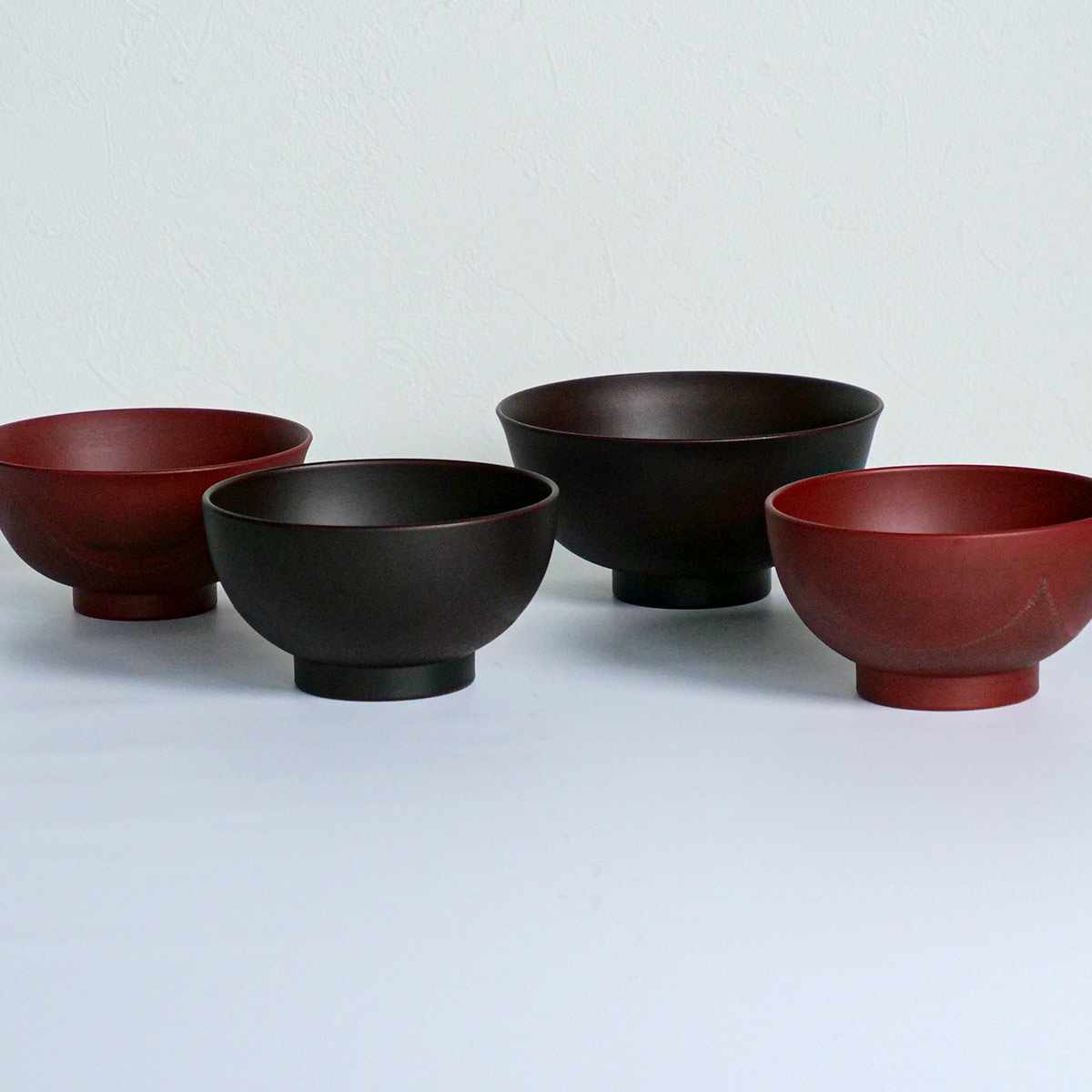 茶椀 14cm 飯椀 布貼り 山中塗 プラスチック （ 食洗機対応 電子レンジ