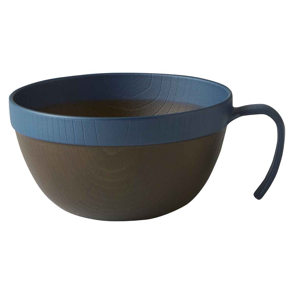 スープカップ 460ml MUSUBI 山中塗 プラスチック ダークブラウン