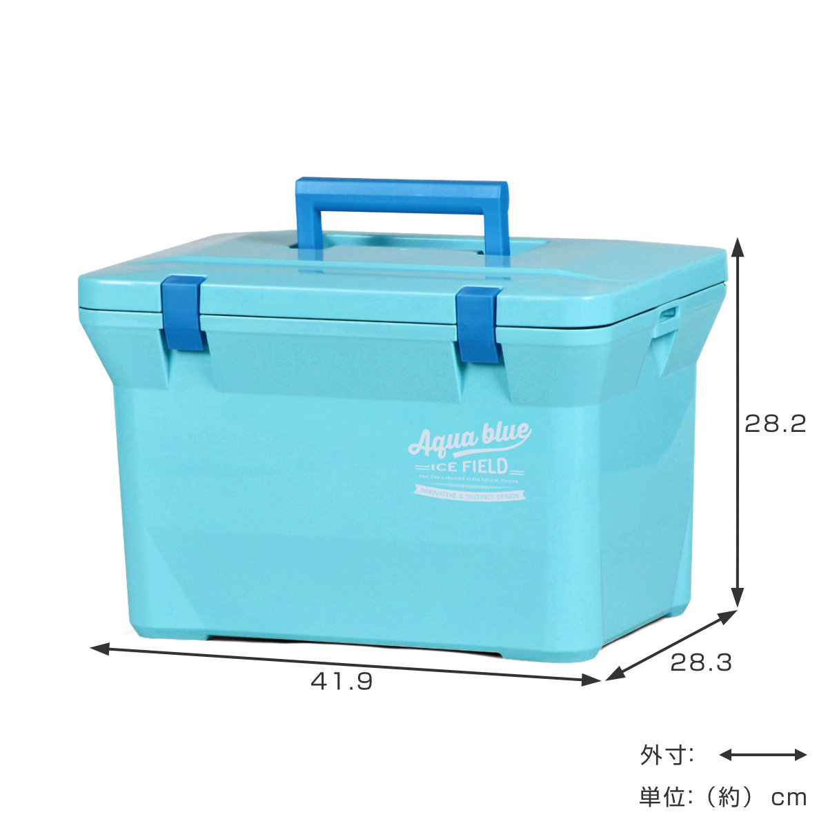 クーラーボックス 15L アクアブルー ハードタイプ （ クーラーBOX 