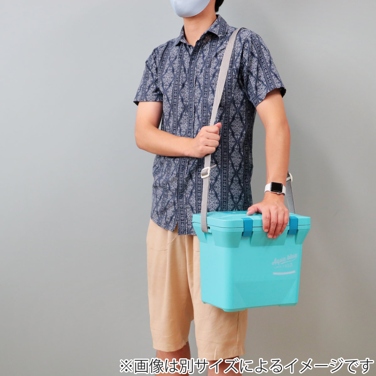 伸和（SHINWA） クーラーボックス 15L アクアブルー ハードタイプ