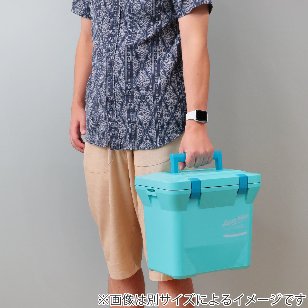 伸和（SHINWA） クーラーボックス 37L アクアブルー ハードタイプ