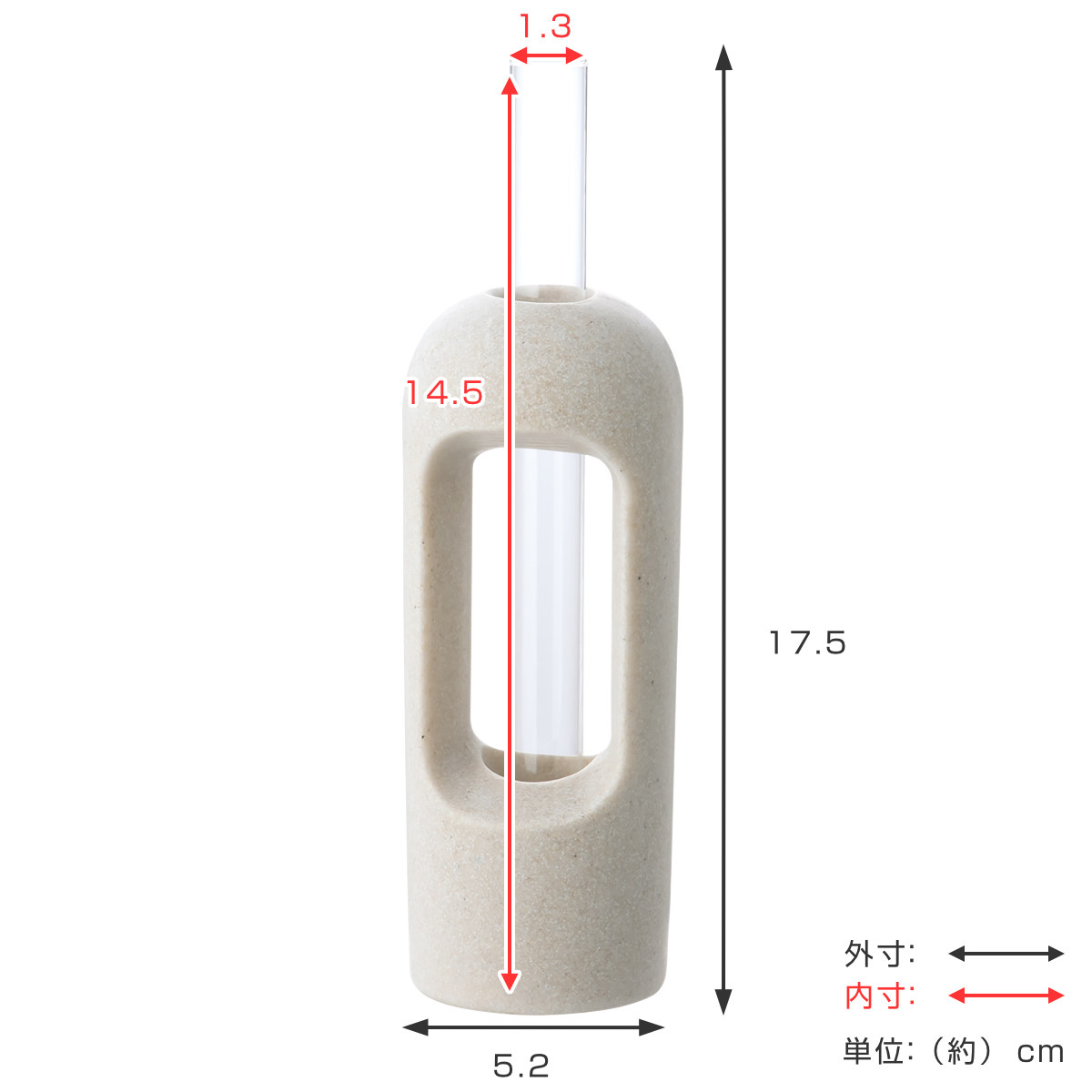 花瓶 試験管一輪挿し Aタイプ ガラス ( 一...の詳細画像3