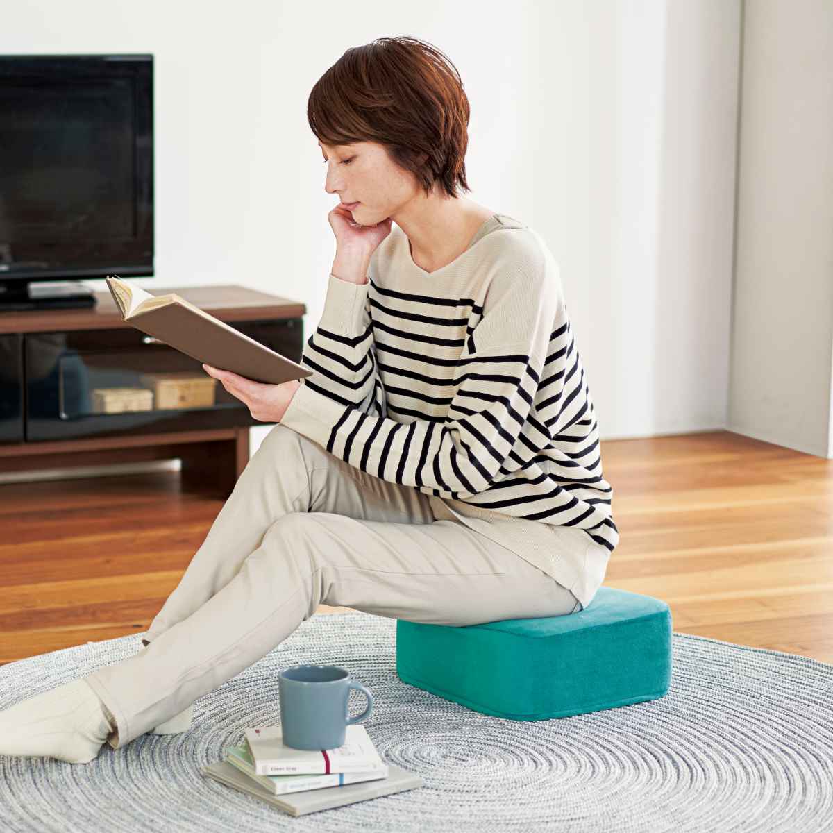 クッション アグリ スクエアクッション 30×30cm （ フロアクッション