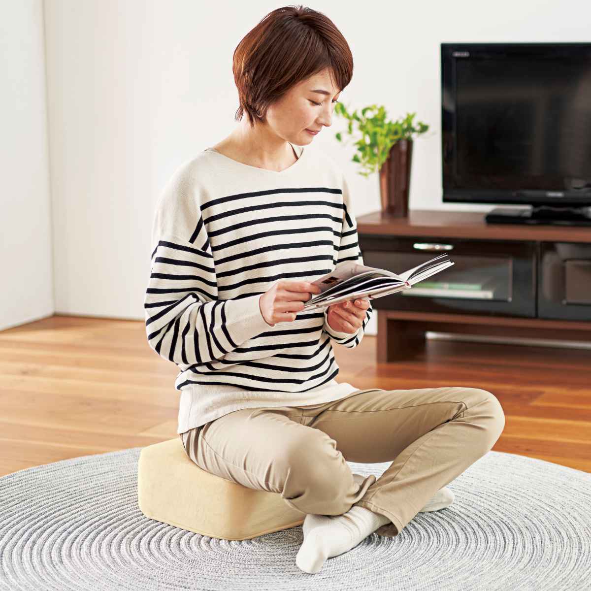 クッション アグリ スクエアクッション 30×30cm （ フロアクッション