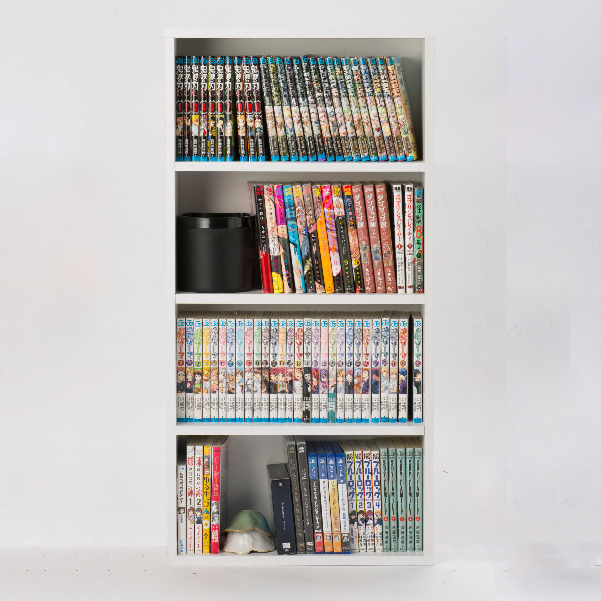 漫画全巻セット、本棚も欲しい方、可能です。 コミックラック 幅45cm 2台セット 240冊収納 連結可能 （ 漫画本