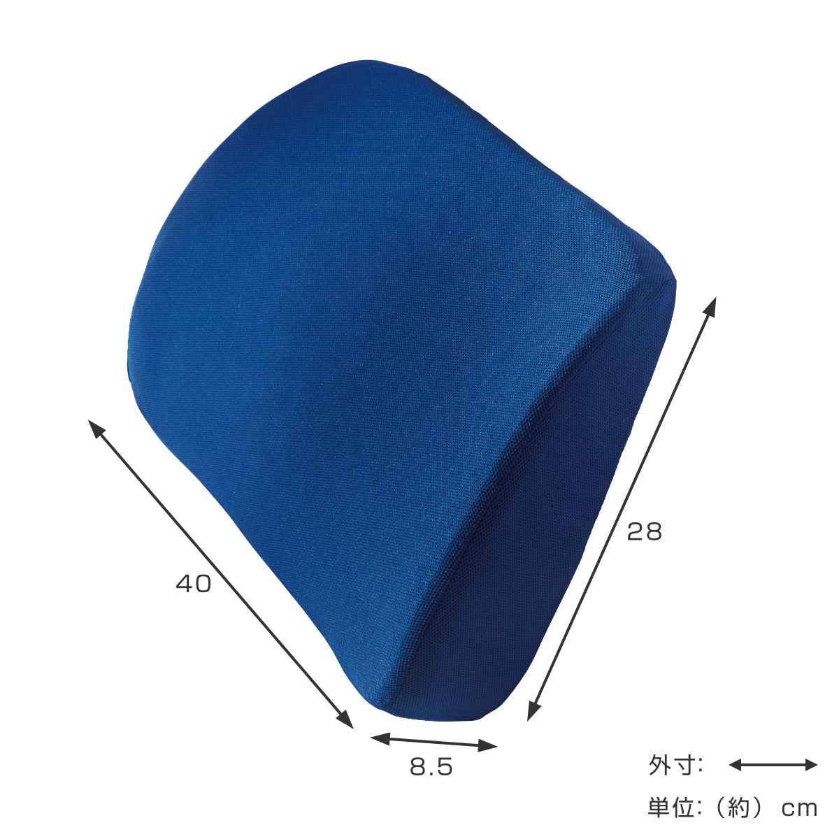 クッション フィットゲル 腰サポートクッション 低反発 （ 背もたれ