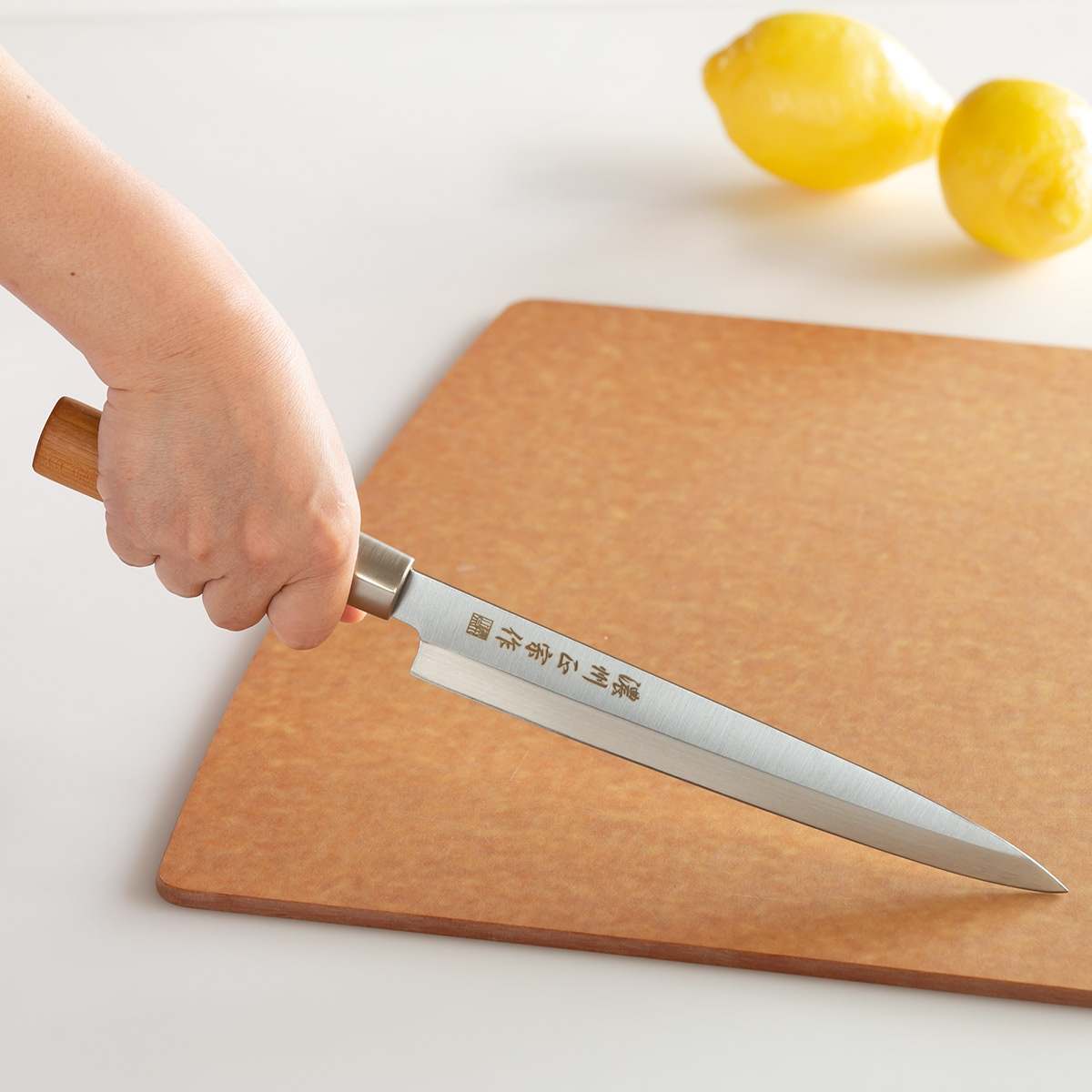 刺身包丁 20.5cm ステンレス和包丁 クロム 濃州正宗作 日本製 （ 包丁