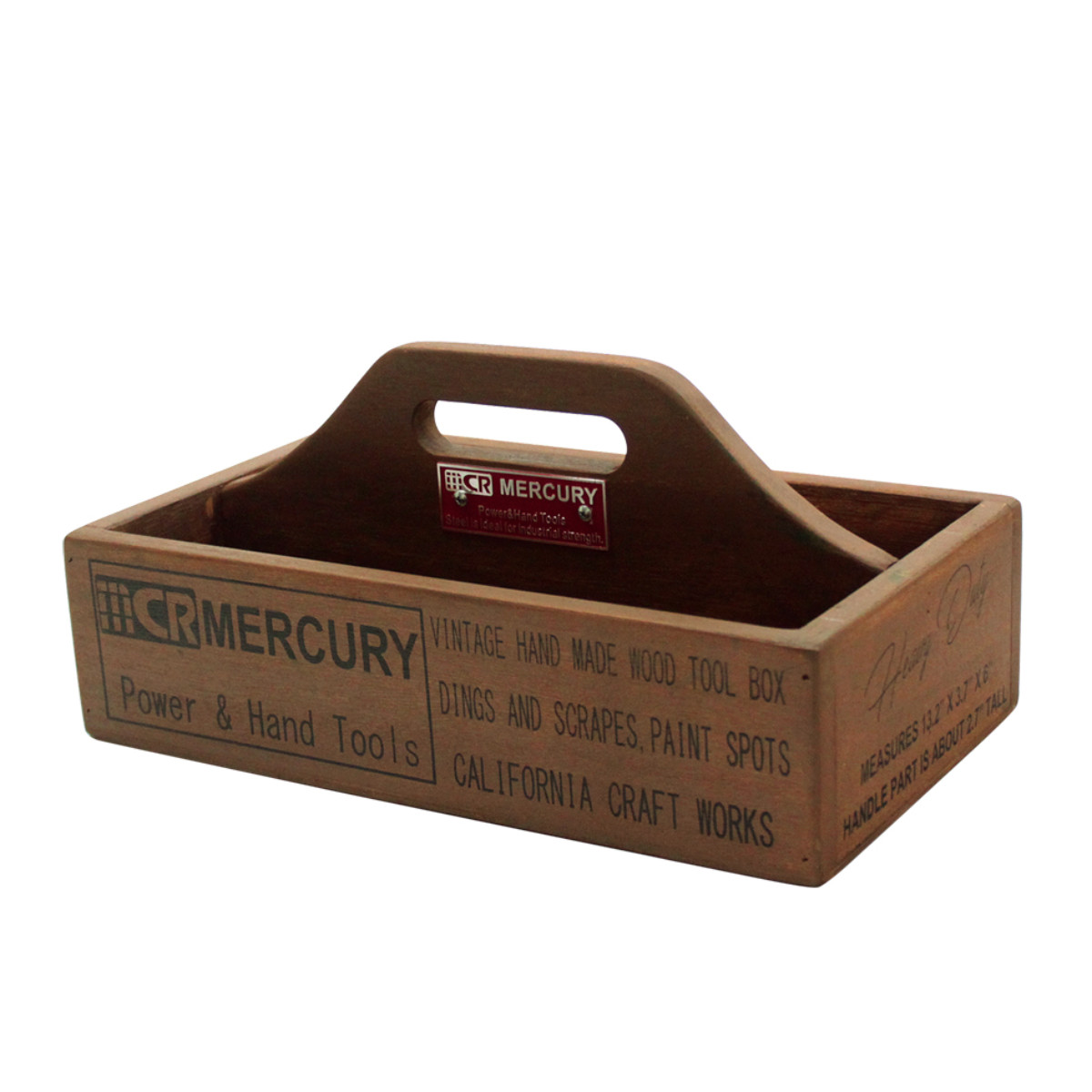 収納ボックス ウッドハンディツールボックス マーキュリー （ 幅33.8