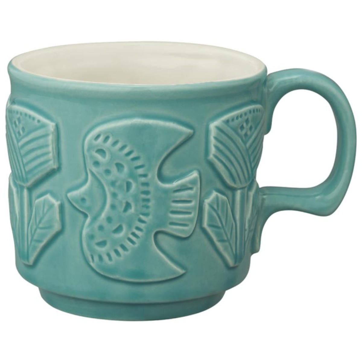 マグカップ 230ml FIKA レリーフマグ ネコ 陶器 （ 食洗機対応 電子