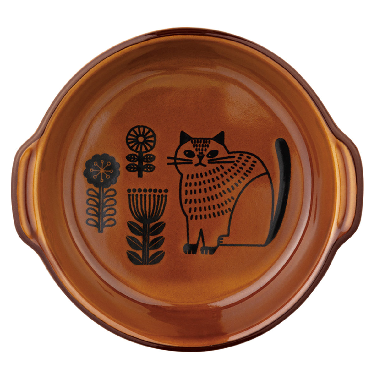 グラタン皿 16cm フィーカ ラウンド 陶器 萬古焼 （ 食洗器対応 電子