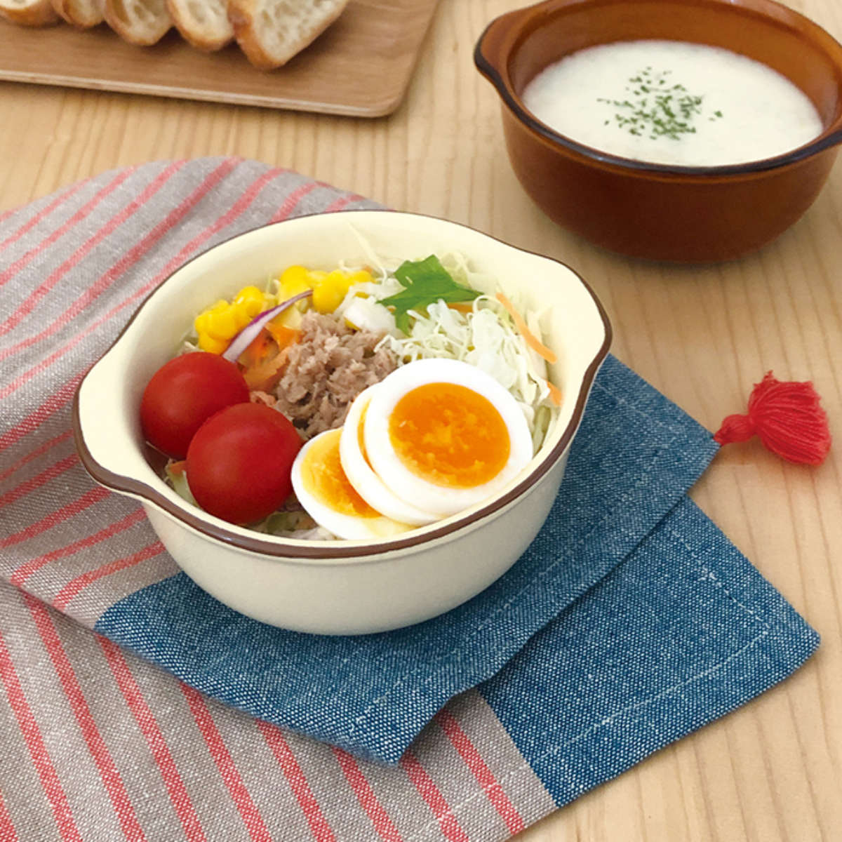 ココット 14cm フィーカ 陶器 萬古焼 （ 食洗器対応 電子レンジ
