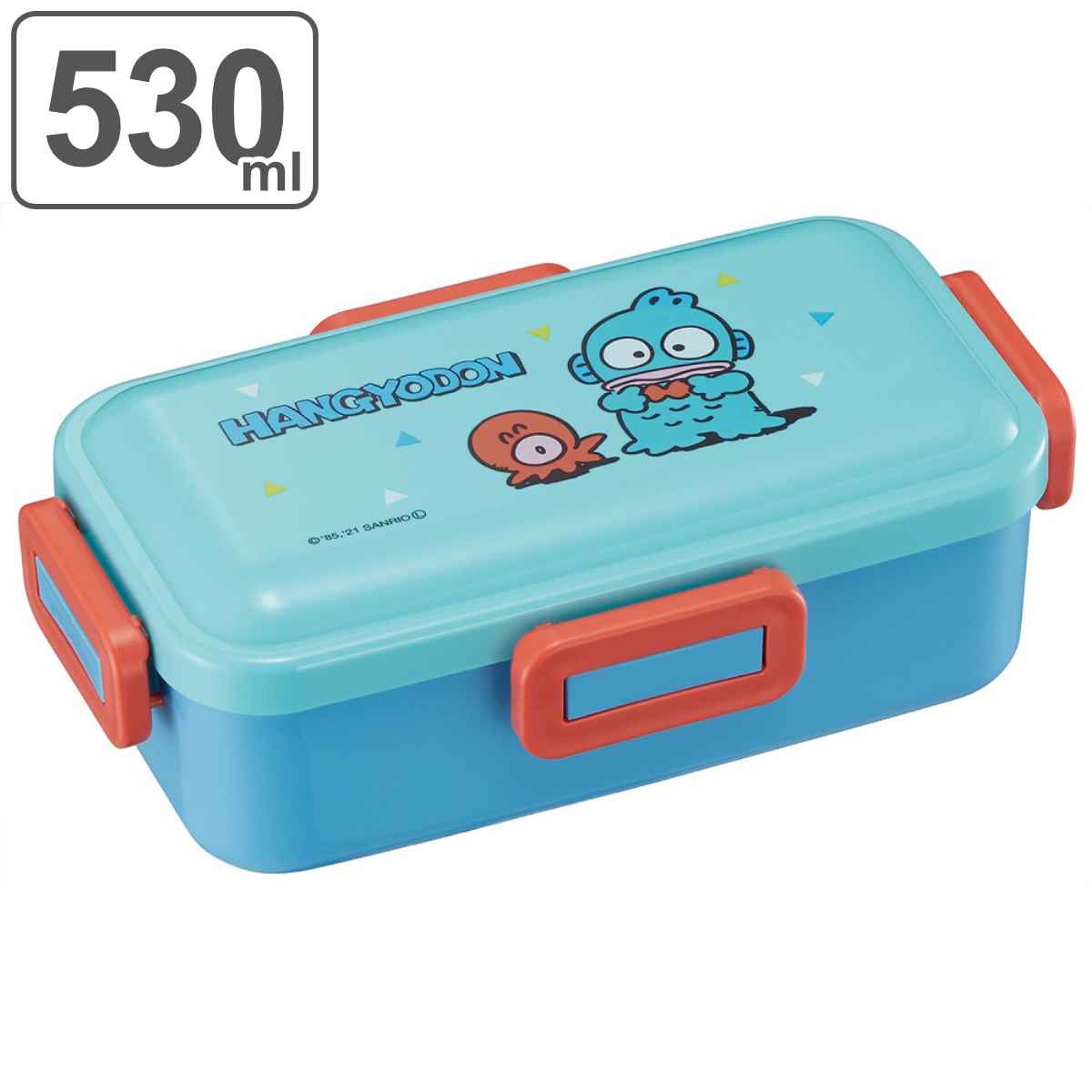 sanrio（サンリオ） 弁当箱 1段 530ml 抗菌 ふわっと はんぎょどん