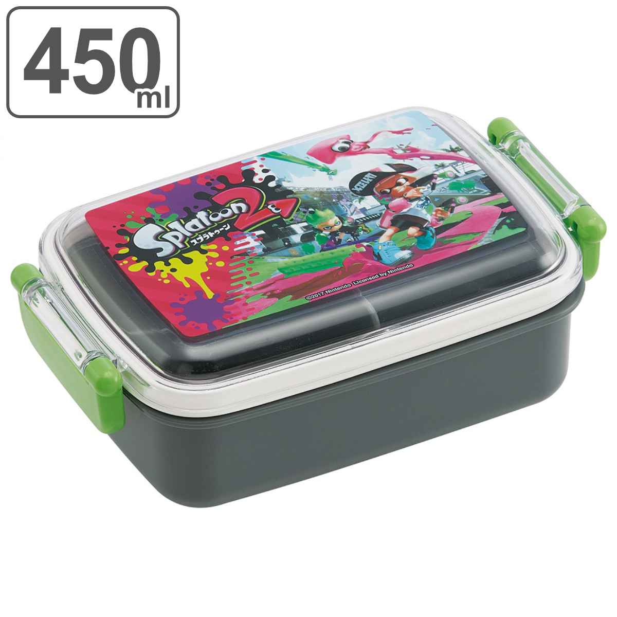スケーター 弁当箱 1段 450ml 抗菌 ふわっと スプラトゥーン2