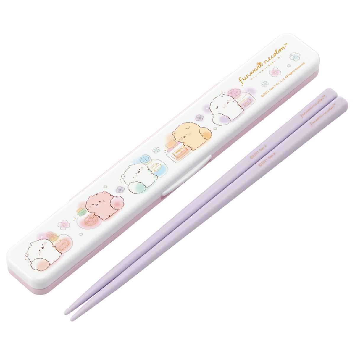 スケーター 箸箱セット 抗菌 箸 18cm 音の鳴らない ふんわり