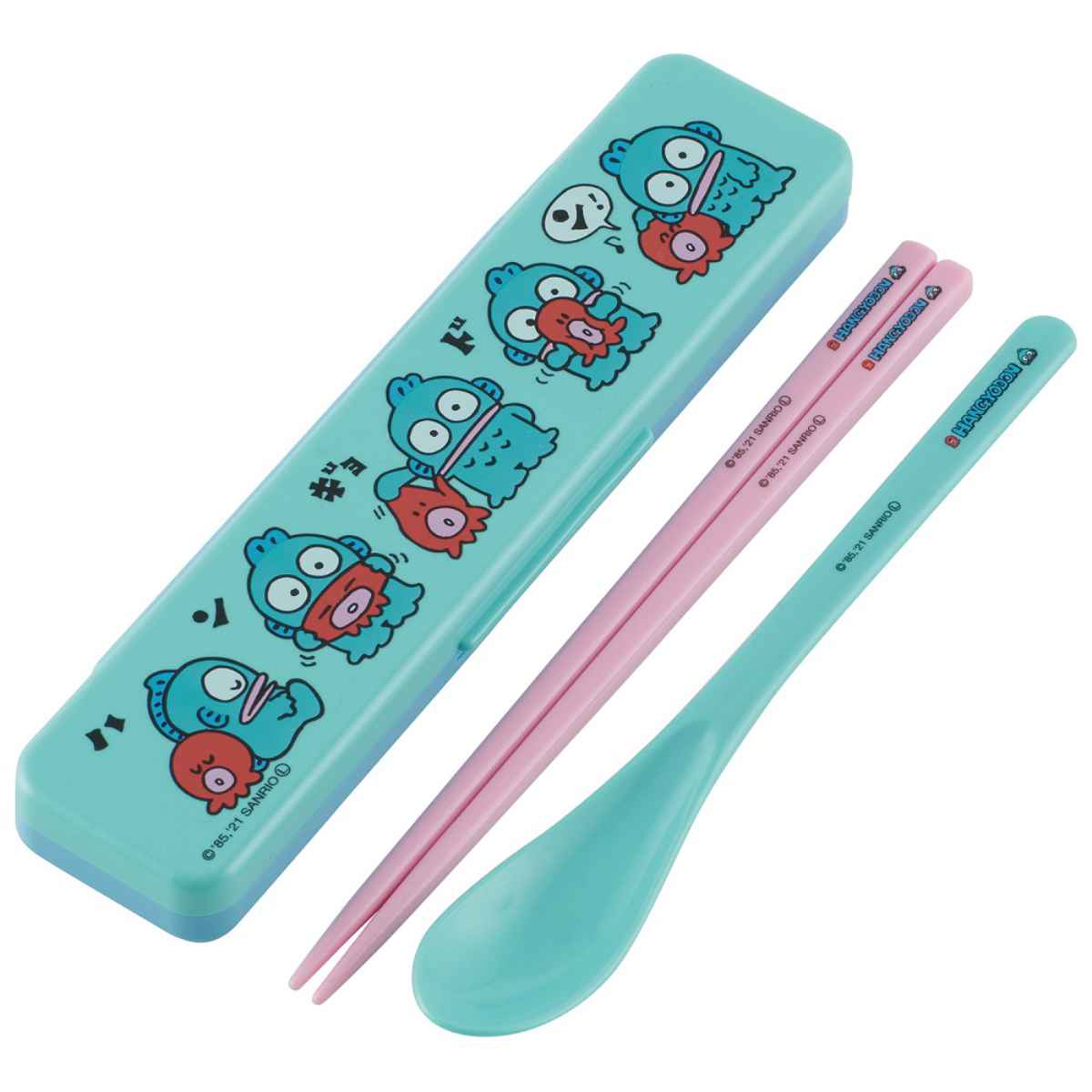 スケーター コンビセット 抗菌 箸 スプーン 18cm はんぎょどん