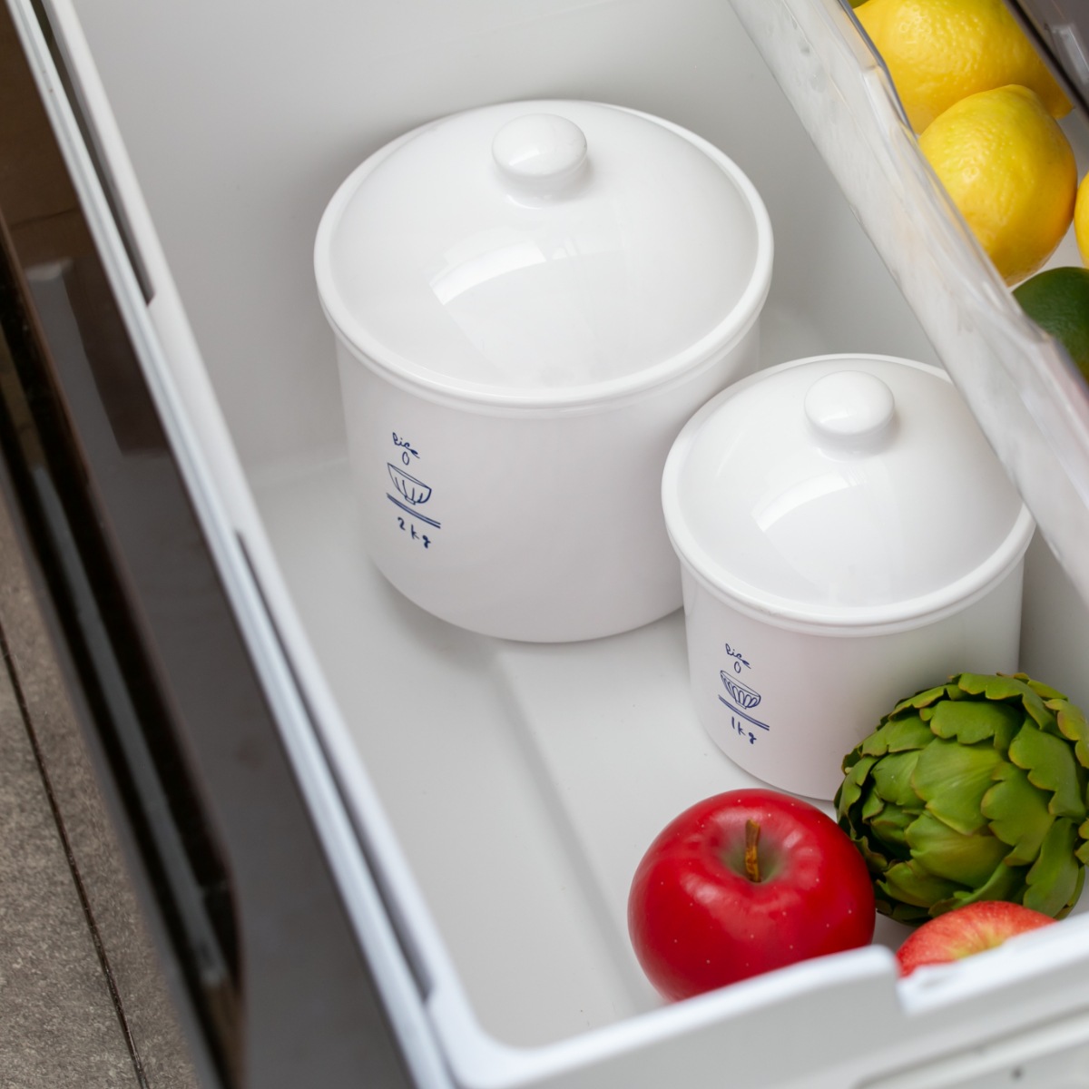 米びつ 1kg RICE CAN （ 日本製 密閉 冷蔵庫 保存容器 キャニスター