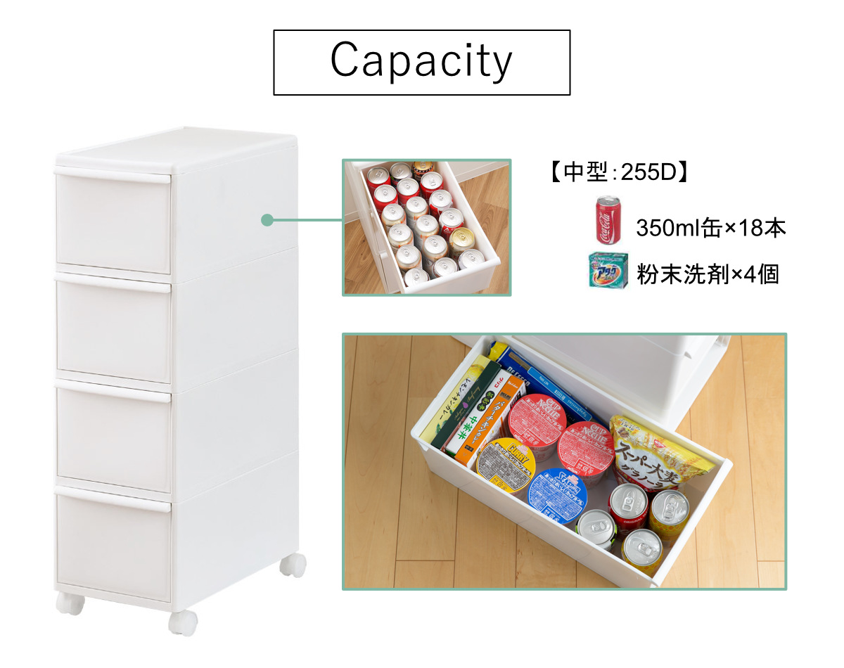 Like-it（ライクイット） キッチンストッカー スリムストレージ