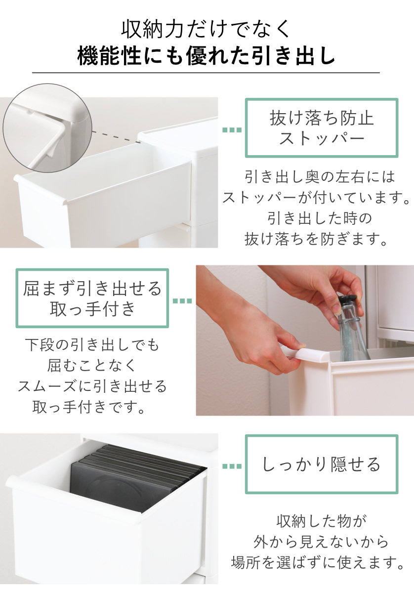 キッチンストッカー スリムストレージ ミディー...の詳細画像5