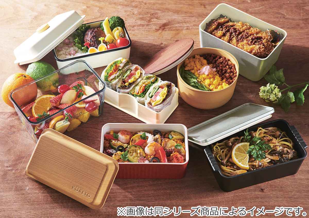 天馬 弁当箱 コレト ランチポット 本 体深 ガラス風 中容器付き