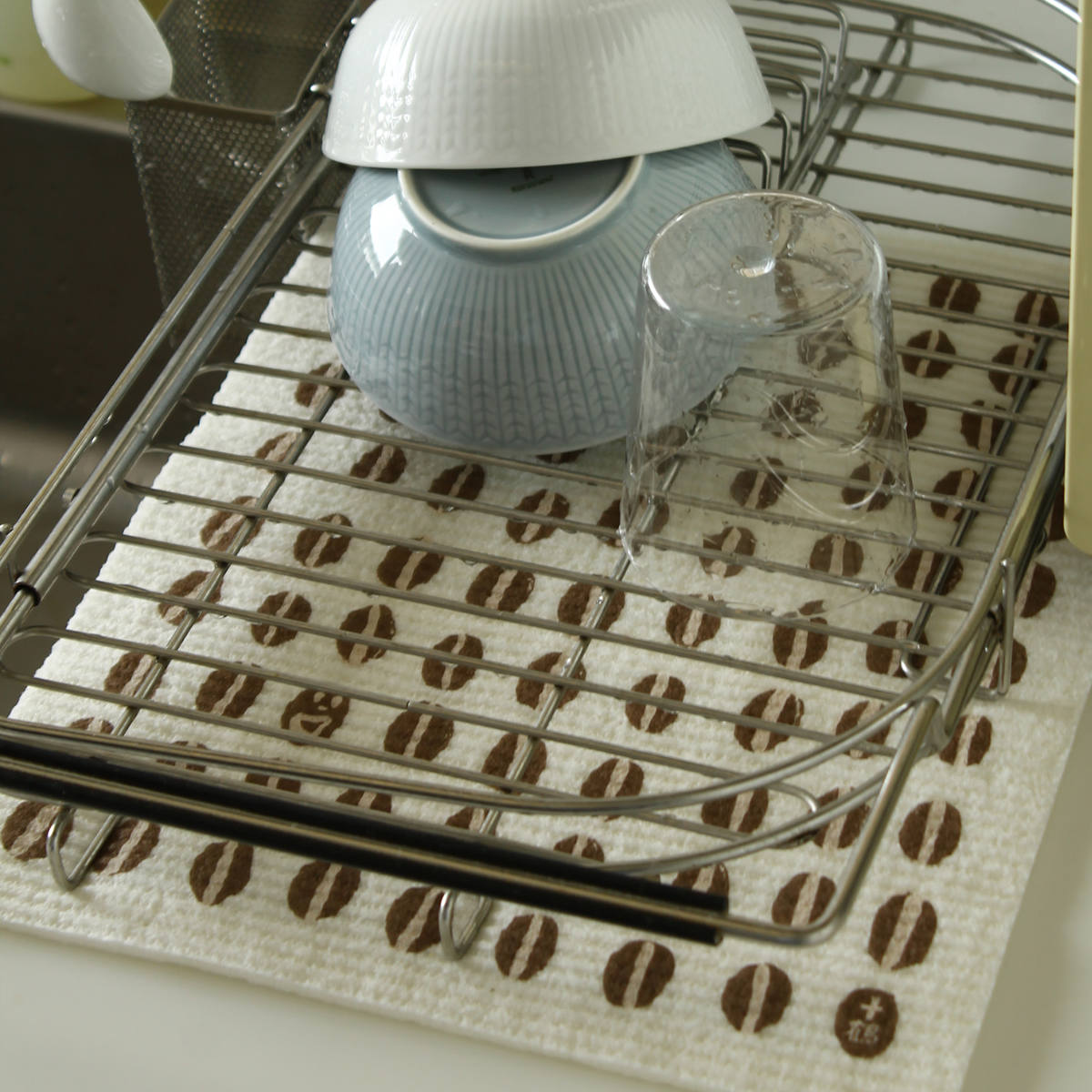 水切りマット e.スポンジワイプ 十鶴 コーヒ...の詳細画像3