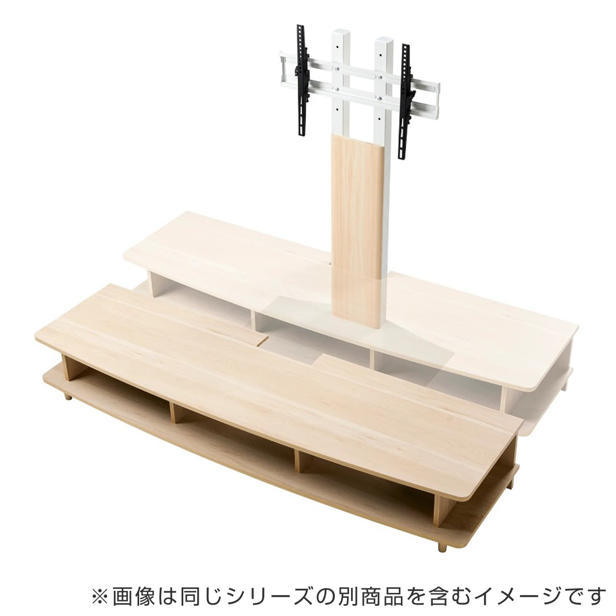 朝日木材加工 テレビ台 ローボード 北欧風 オープンタイプ 80V型対応