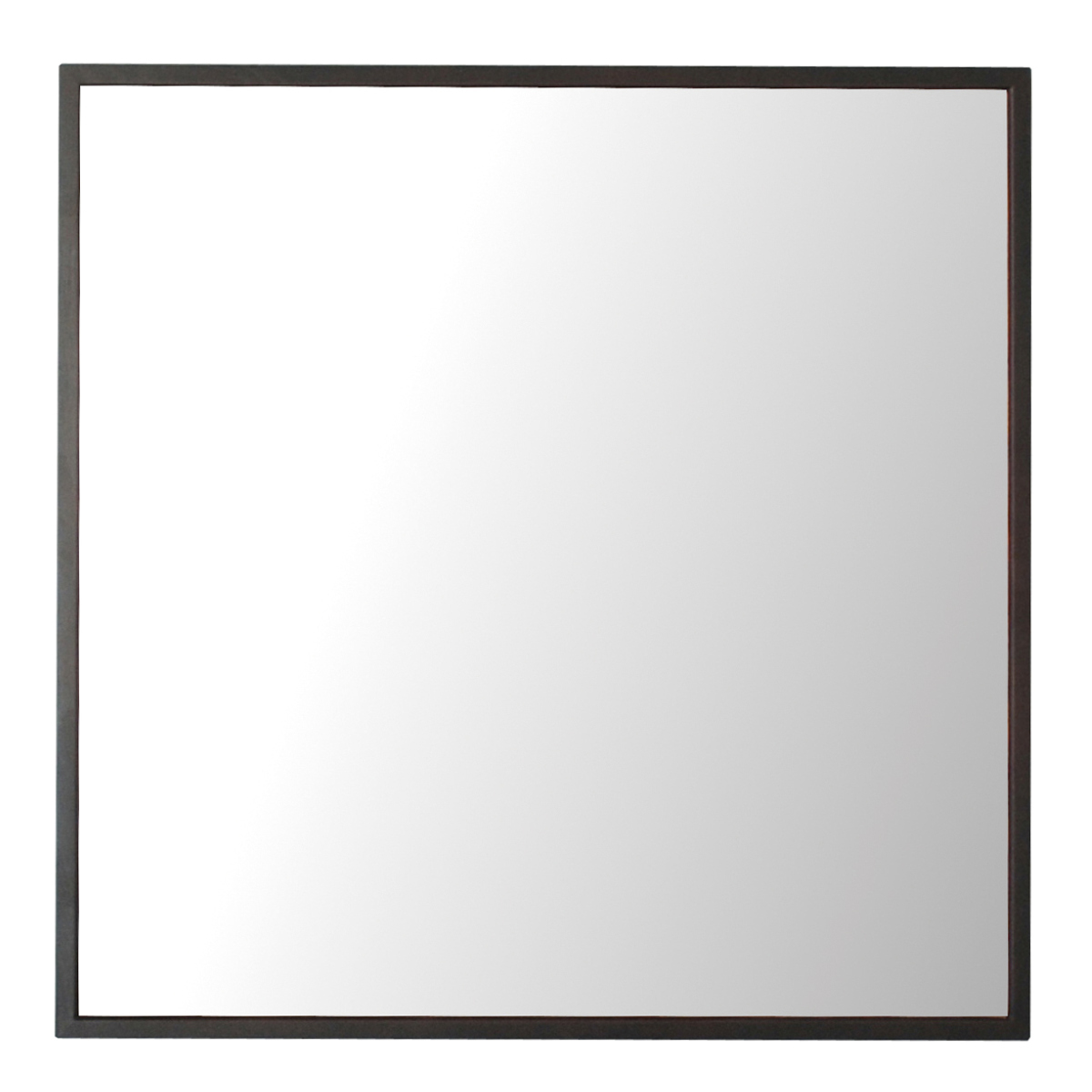 永井興産 ウォールミラー 42×42cm 細枠 正方形 （ 鏡 壁掛け ミラー