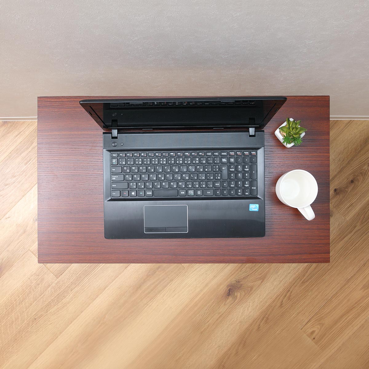 弘益 フォールディングデスク 幅70cm 折りたたみ 木目調 （ デスク 机