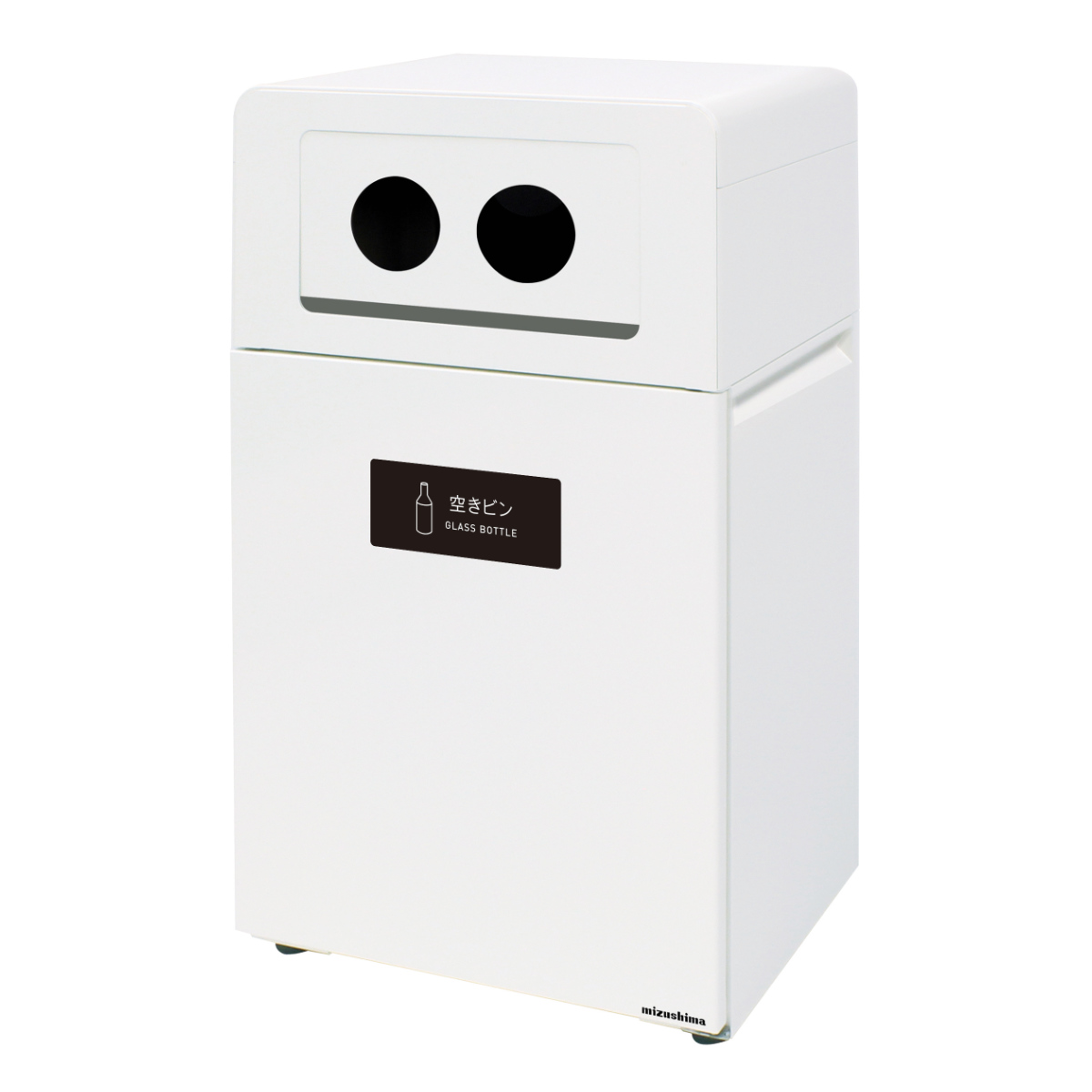 屋外用ゴミ箱 60L 丸穴蓋 業務用ダストボックス Bunbetuダスト